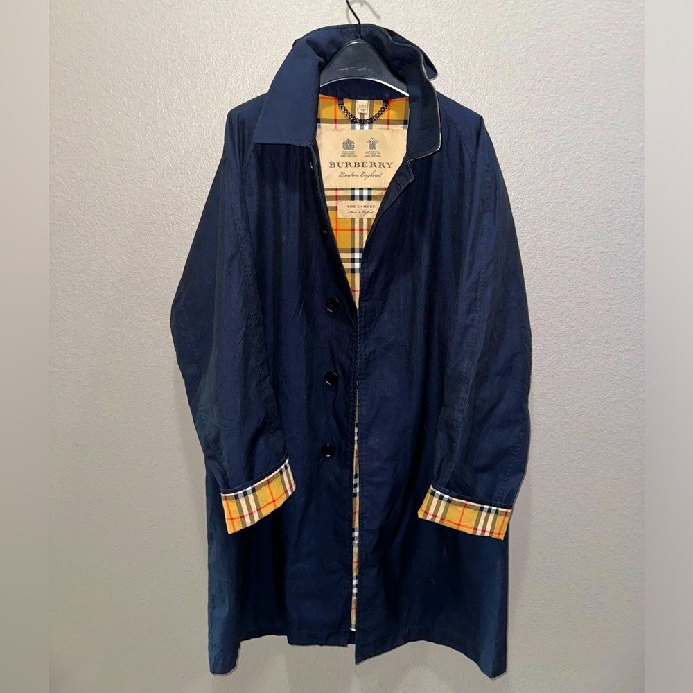Men’s Burberry mid-length Camden heritage Car coat